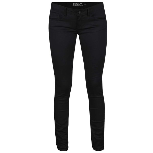 Pantaloni dama pentru tinute de zi, croiala skinny negri ONLY Lucia