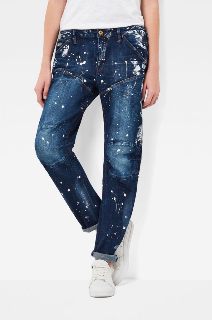 Blugi boyfriend din denim decolorat G-Star Raw