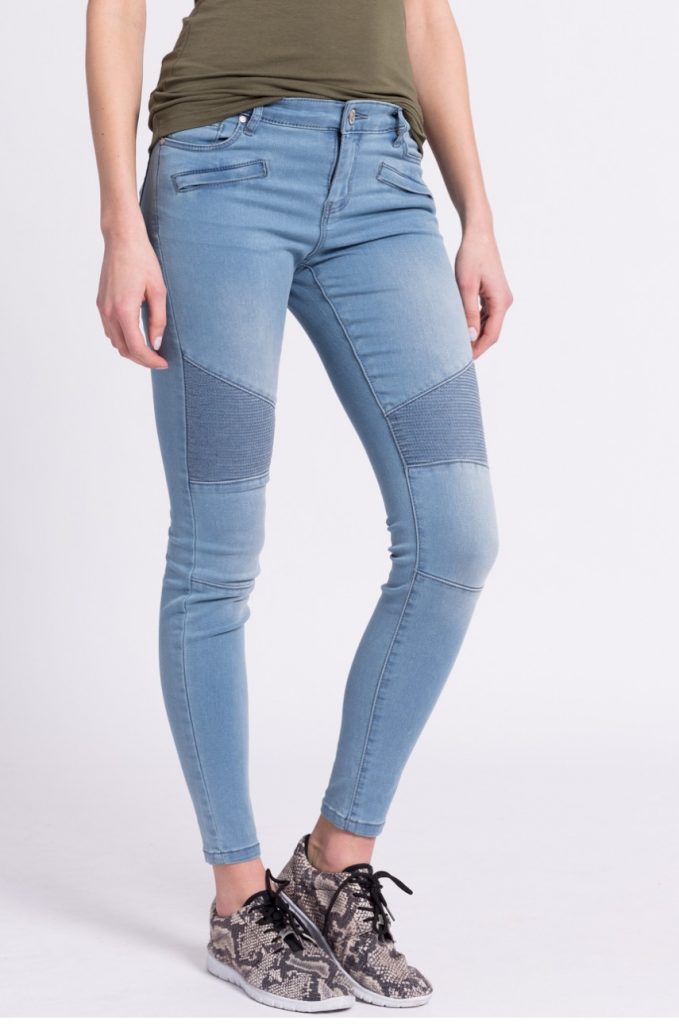 Blugi dama skinny albastru deschis skinny cu talia joasa Review