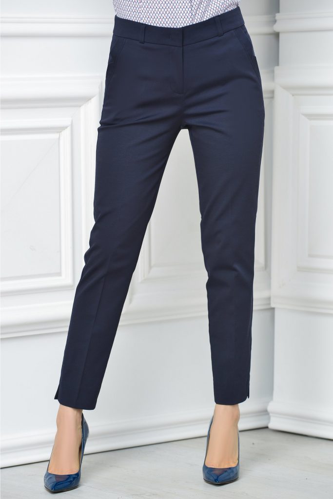 Pantalon Carola bleumarin office elegant